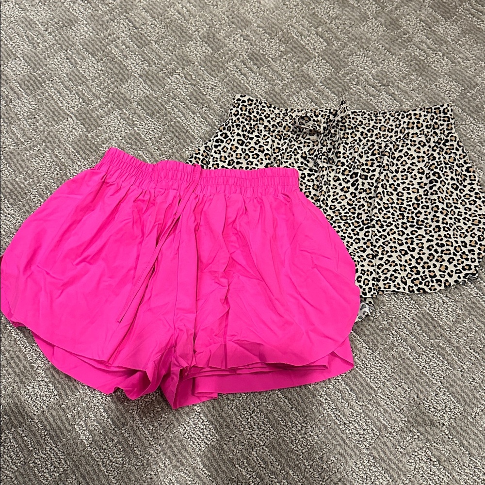 Pink and Leopard Print Skirts, girls size 12